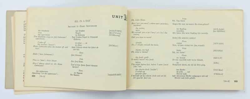US WW2 German Lanquage Guide Booklet 1944