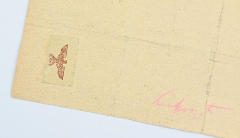 German Reichspost Telegram Kreisleitung Hannover