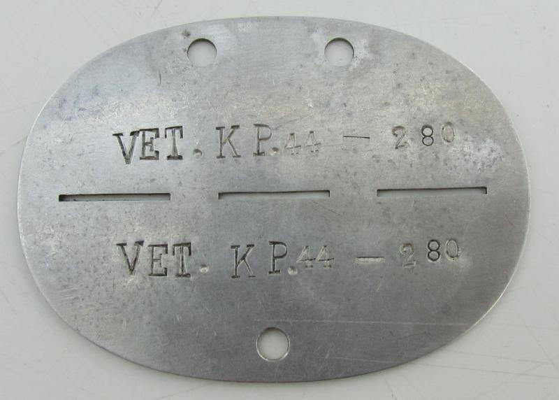 Erkennungsmarke ( EKM ) Veterinär-Kompanie 44 (44th Infantry Division)