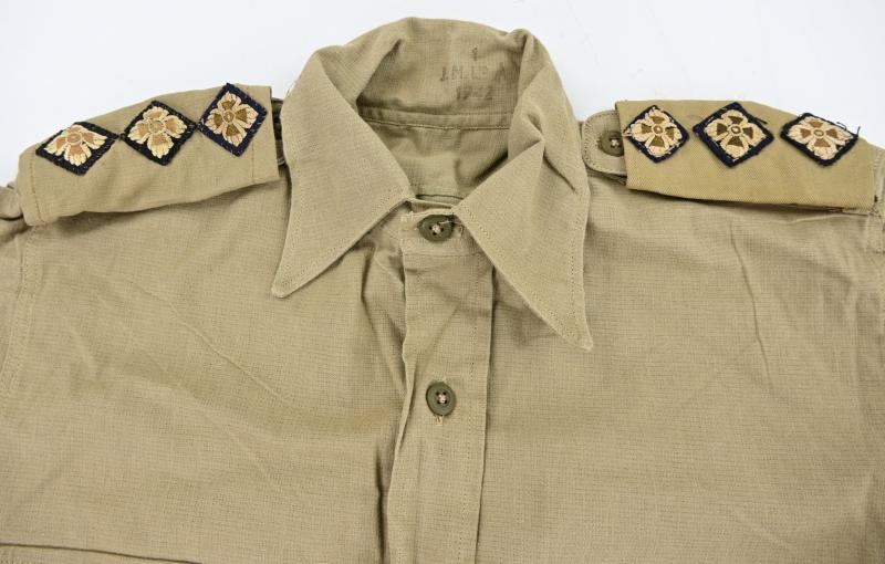 British WW2 Khaki Drill Tropical Shirt