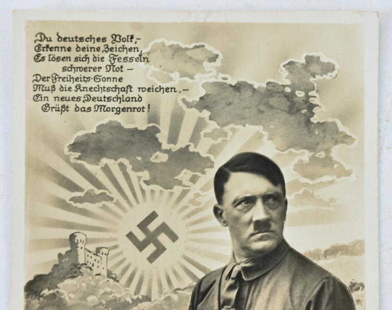German Third Reich Adolf Hitler Postcard