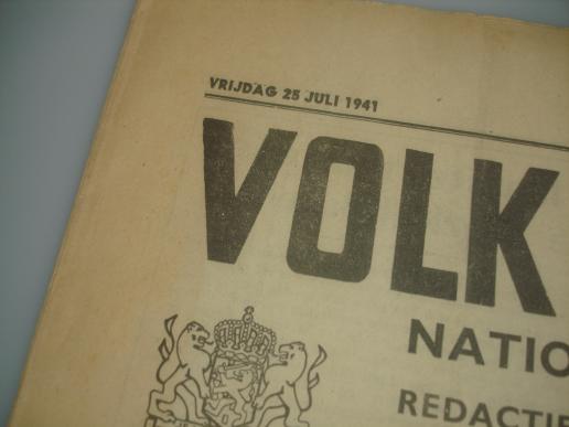 Dutch Newspaper: Volk en Vaderland