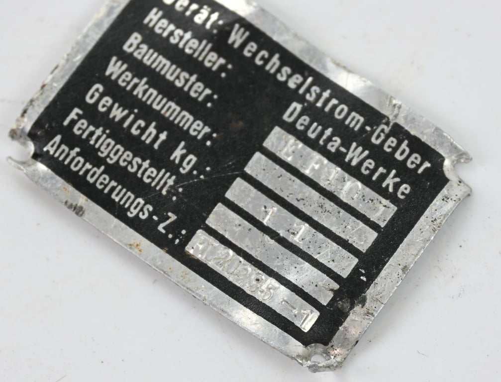 German LW Junkers JU87 Stuka Parts