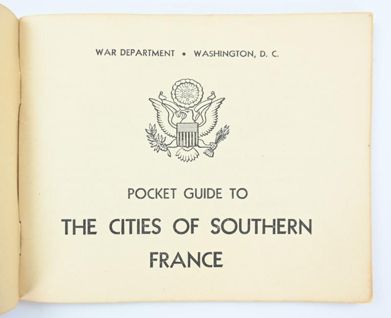 US WW2 Pocket Guide 'Southern France'