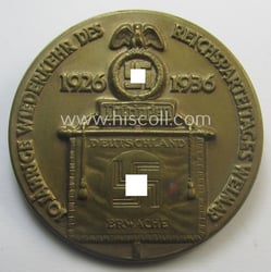 Attractive, commemorative N.S.D.A.P.-related 'tinnie', being a maker- (ie....