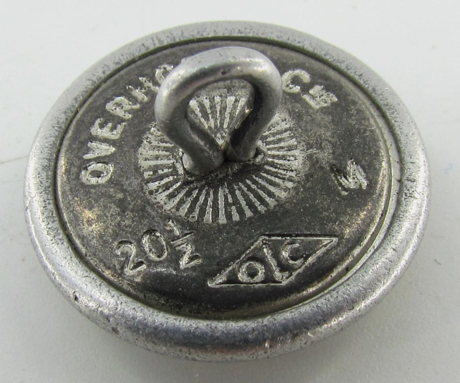 1x Wehrmacht 19 mm Uniform Silver Button (Overhoff)