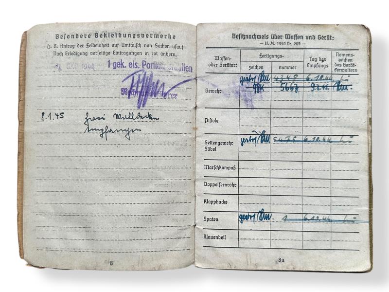 "Grossdeutschland'' Soldbuch -Heinz Mader-