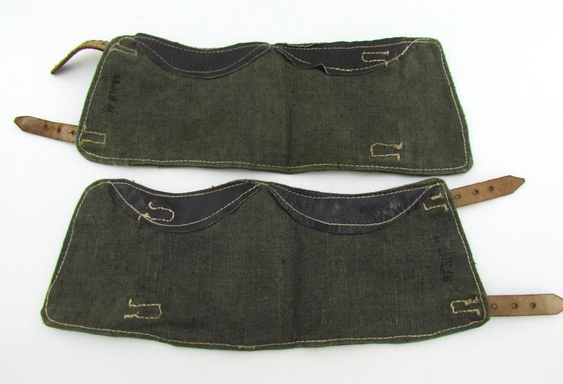 Pair of late war M37 pattern gaiters or Gamaschen