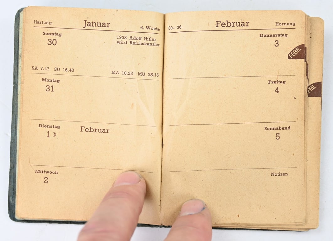 German Polizei Pocket Agenda 1944