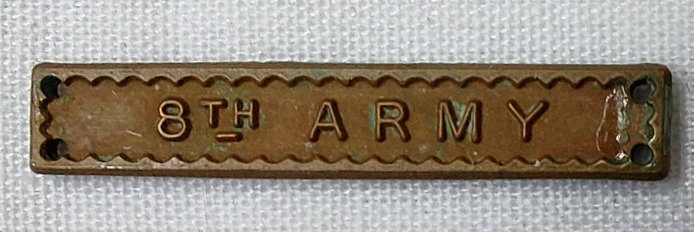 WW2 British set of three ribbon bars for the campaign stars.