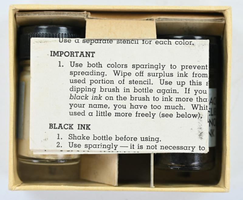 US WW2 Carter's Stencil Outfit Set