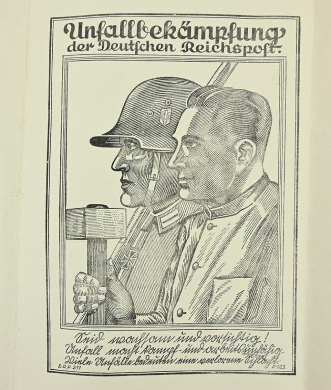 German Reichspost Advertising Paper