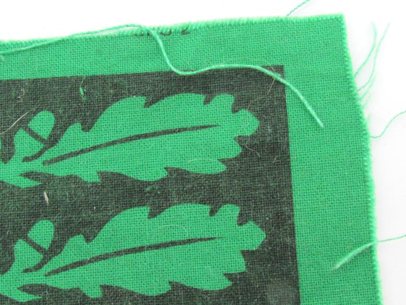 Printed Heer/Waffen-SS camouflage rank patch