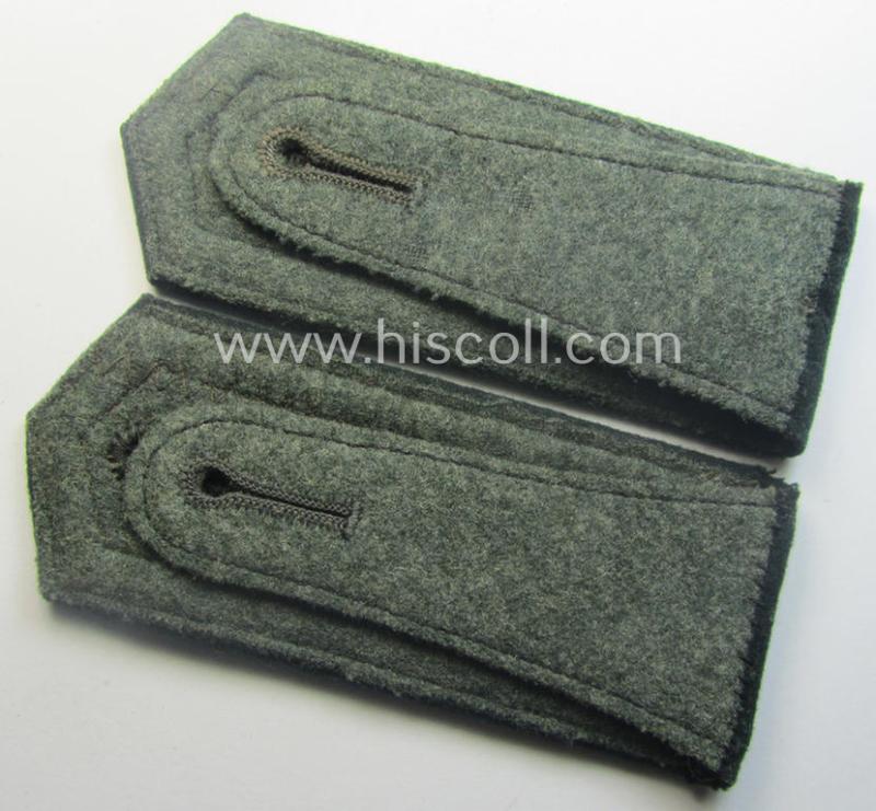 Pair of WH (Heeres), 'cyphered' and early- (ie. pre-war-) period- (ie. 'M36'- ie. 'M40'-pattern and pointed-style) NCO-type shoulderstraps: 'Uffz. des Panzerjäger-Abts. 15'