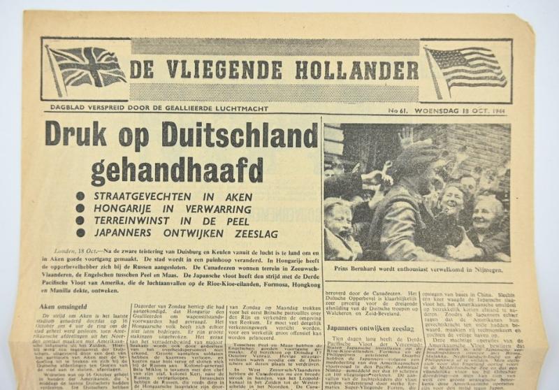 Allied Droppingsflyer 'De Vliegende Hollander' 18 October 1944