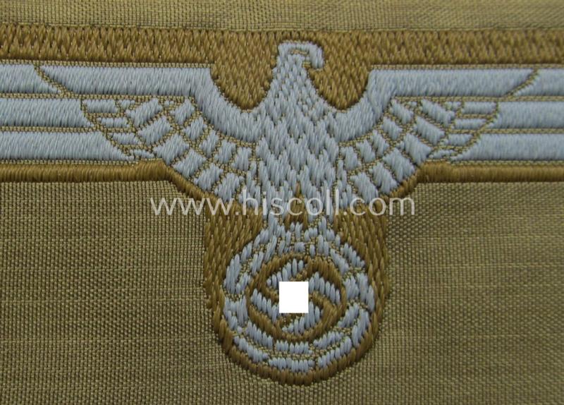 WH (Heeres) 'tropical-issue' (ie. DAK or: 'Deutsches Afrika Korps'-related-) side-cap-eagle
