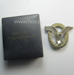 Superb, WH (Luftwaffe) 'Flugzeugführer-Abzeichen' (or: pilots'-badge) being a...