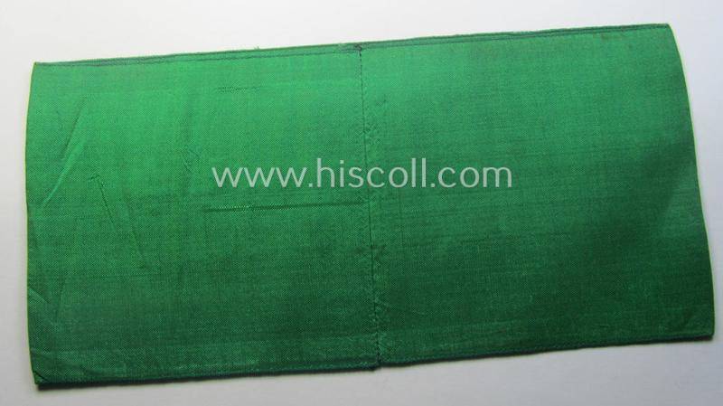 DRB- (ie. 'Deutsche Reichsbahn'-) related armband entitled: 'Eisenbahn' being of the 'entirely-woven'-type onto (typical) silk-like cloth in a technique similar to the 'BeVo'-weave pattern