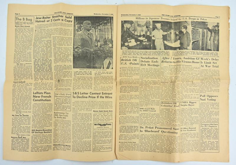 US WW2 The Stars and Stripes Newspaper