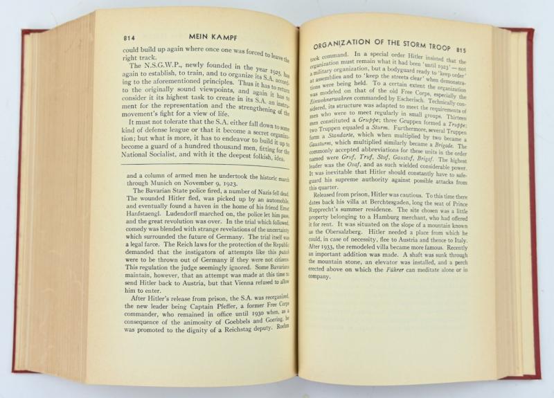 American WW2  Adolf Hitler Mein Kampf Book