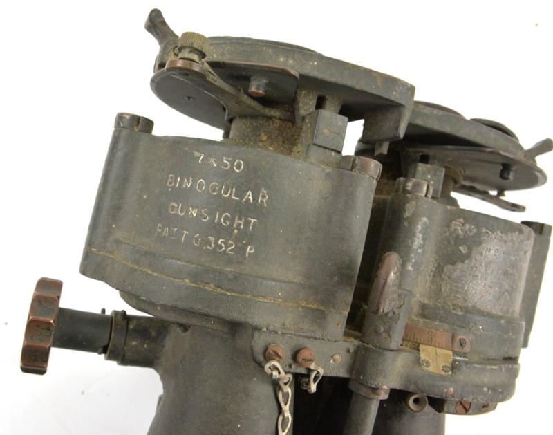 British WW2 7x50 Ross Binocular Gunsight
