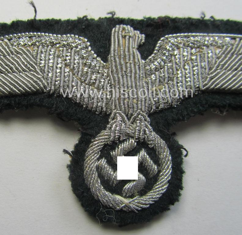 WH (Heeres) officers'-type, hand-embroidered breast-eagle (ie. 'Brustadler für Offiziere')