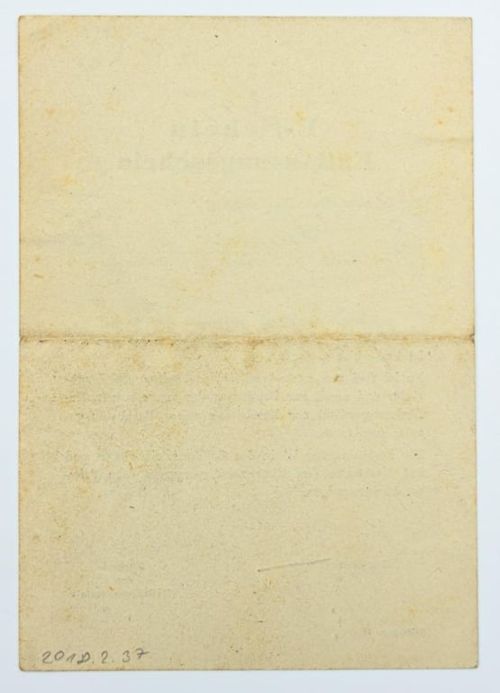 German Third Reich Delousing Certificate