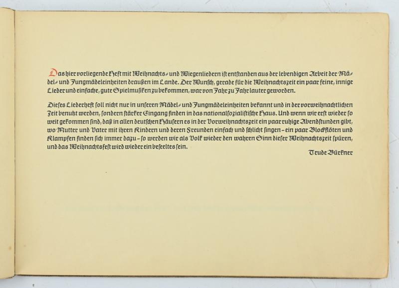 German Third Reich era Booklet 'hohe nacht der klaren sterne'