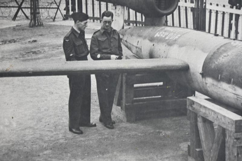 Dutch WW2 Postcard V-1 Flying Bomb