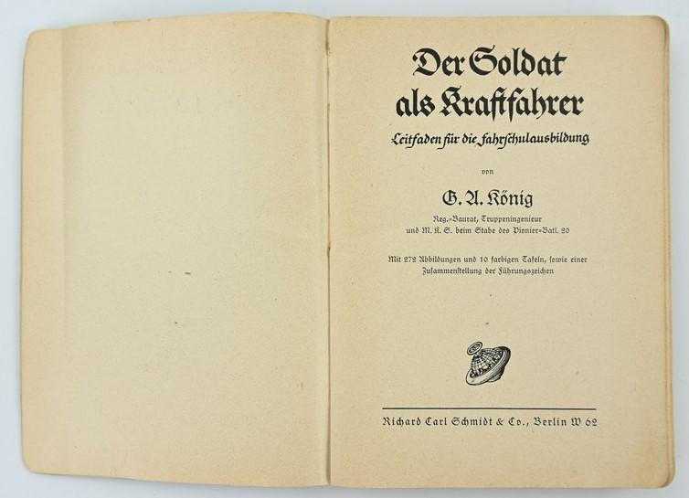 German Book: Der Soldat als Kraftfahrer - Leitfaden für die Fahrschulausbildung