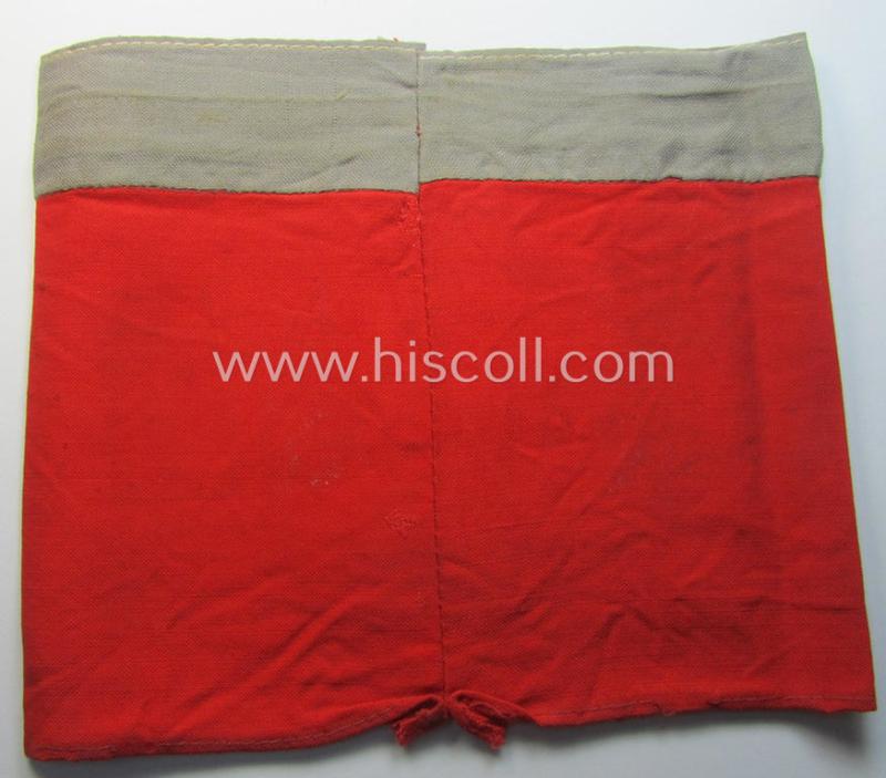 OT (ie.: 'Organisation Todt') EM- (ie. NCO-) pattern cuff-title (ie. 'Ärmelband für Mannschaften u. Uffz.') combining a swastika- and 'Org.Todt'-cuff-title