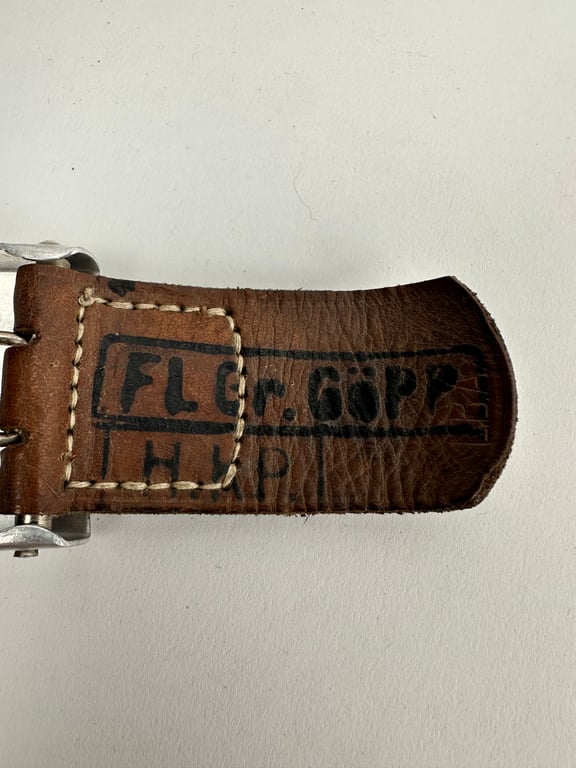 Alu. Luftwaffe buckle "mint" with a tab