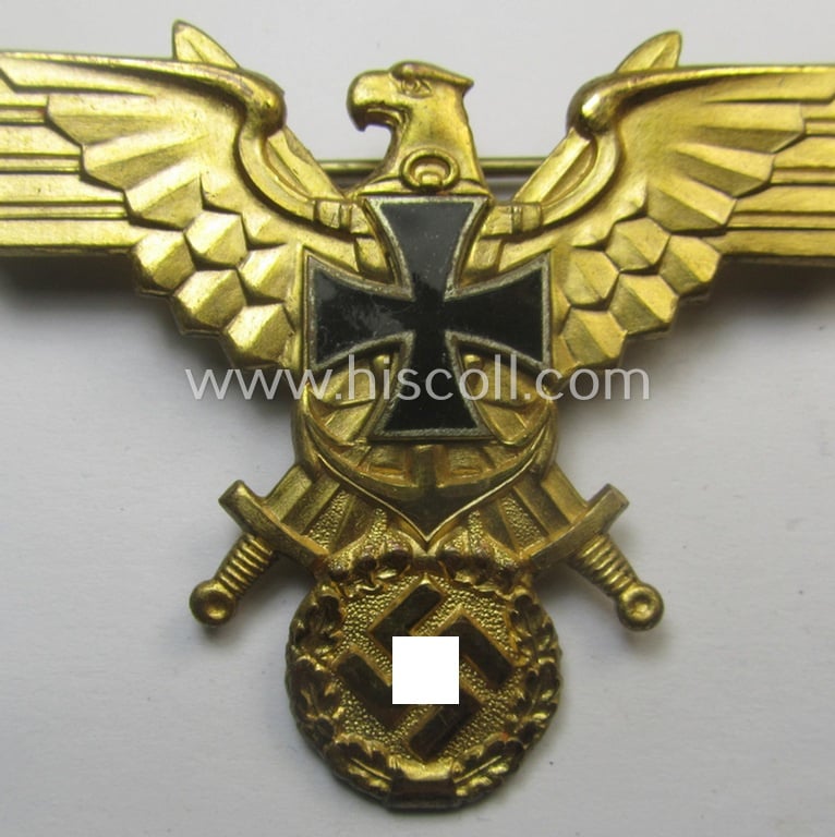 Bright-golden-toned, naval-related D.R.K.B. (or: 'Deutscher Reichskriegerbund' aka 'Kyffhäuserbund') enlisted-mens'- (ie. NCO-) type breast-eagle