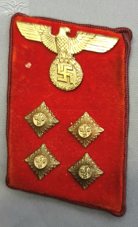 NSDAP Party Leader Collar Tabs Gau Level -  Gemeinschaftsleiter