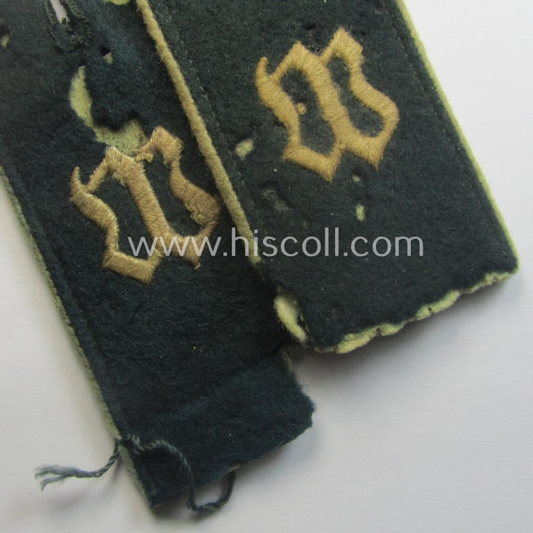 Relic pair  WH (Heeres) 'cyphered' EM-type shoulderstraps: 'Sld. des Wachbatallions Berlin'