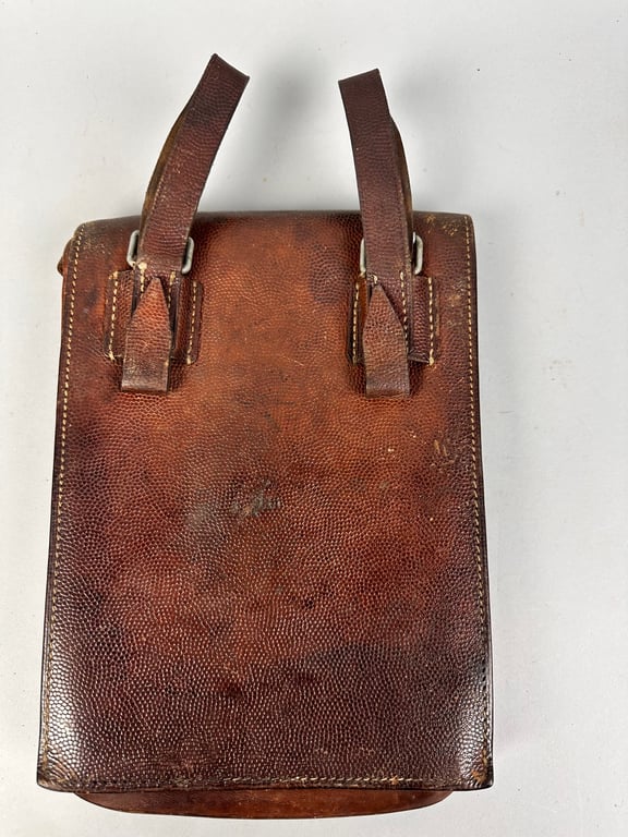 Original German WWII Brown Leather Mapcase