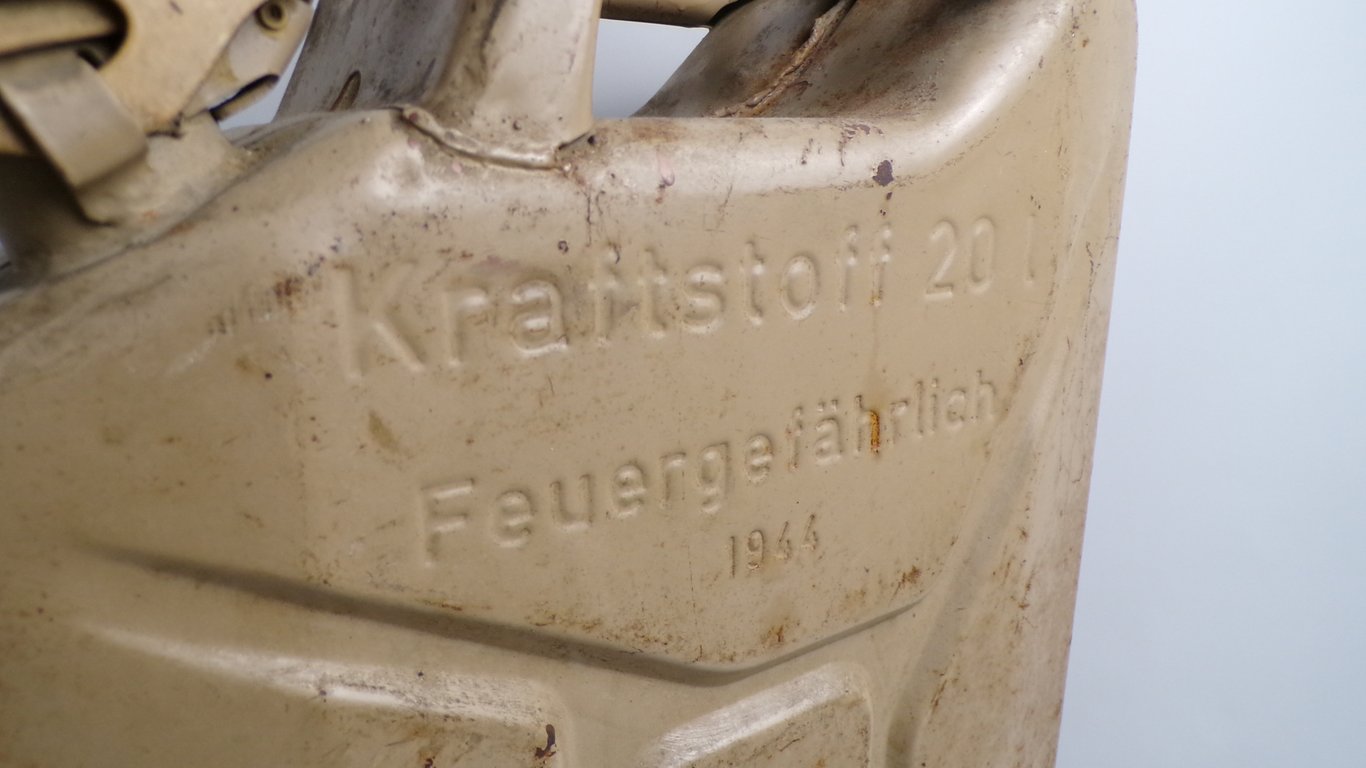 Tan color Wehrmacht-Einheitskanister (German Jerrycan)