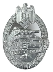 German WH Panzer Assault Badge in Silver