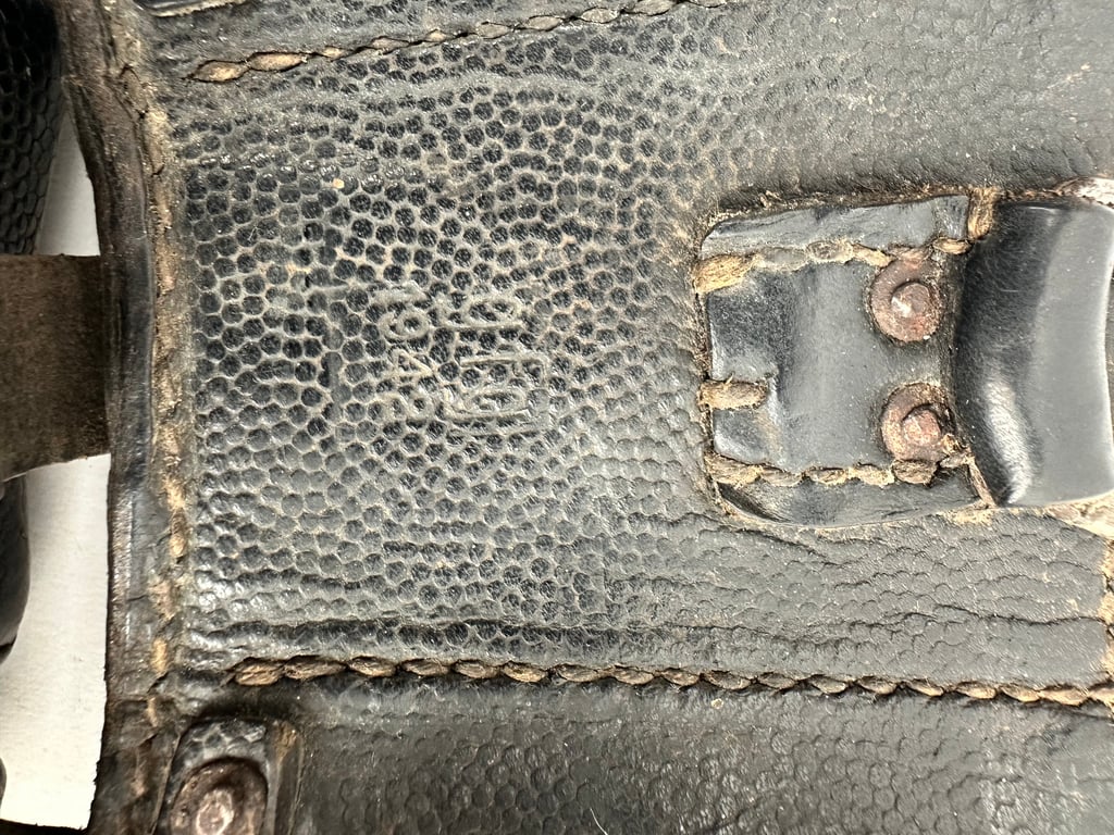 WW2 German Belt,Buckle and 2 K98 pouches "found like this"