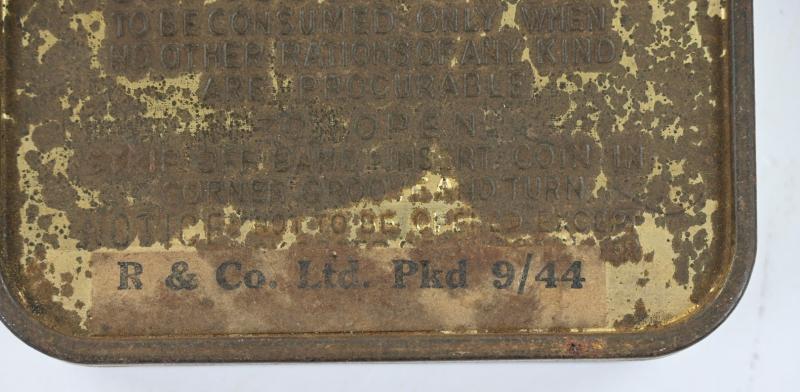 British WW2 Emergency Ration Tin Can
