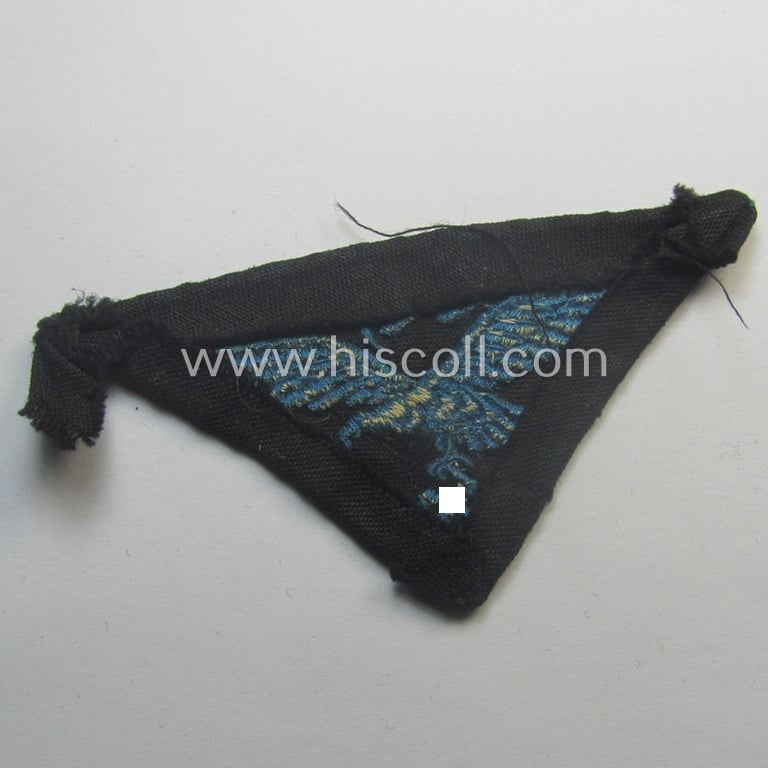 WH (Luftwaffe- ie. Hitlerjugend-) related, machine-embroidered breast-badge (ie. eagle-device) as was specifically intended for usage by a: 'Flakhelfer' (ie. later-war-period, youthful, anti-aircraft staff-member)