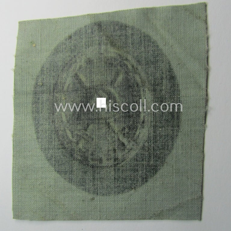 Attractive - very unusually- ie. truly scarcely encountered! - printed example of a: 'Verwundeten-Abzeichen in Schwarz' being a 'virtually mint- ie. unissued' example