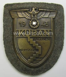 WH (Heeres ie. Waffen-SS) 'Kuban'-campaign-shield that comes mounted...