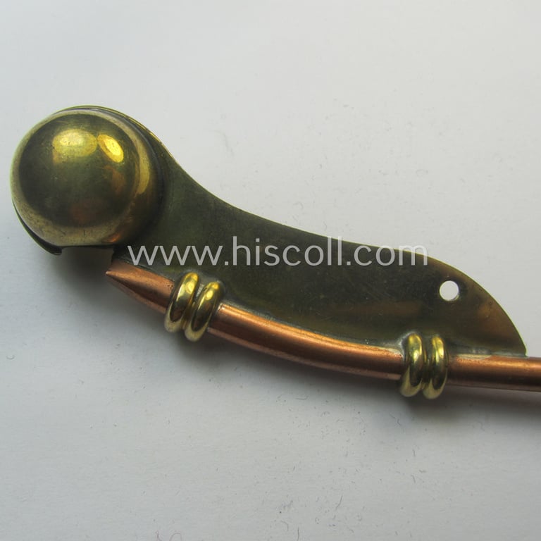 WH (Kriegsmarine) flute (ie. 'Bootsmanns-Flöte') that is constructed from multi-coloured, copper-based material