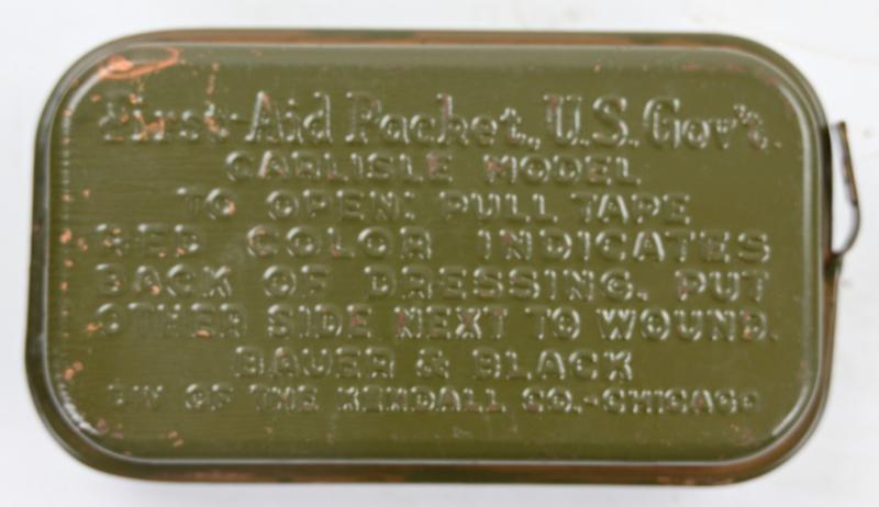US WW2 M-1924 First Aid Pouch with First Aid Kit