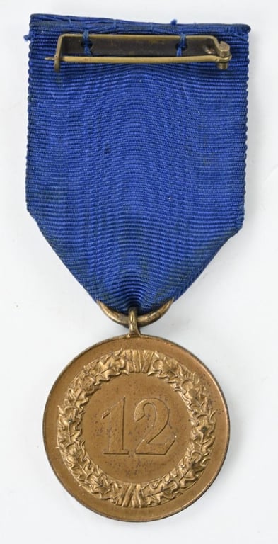 German WH 12 Years Long Service Award Medal