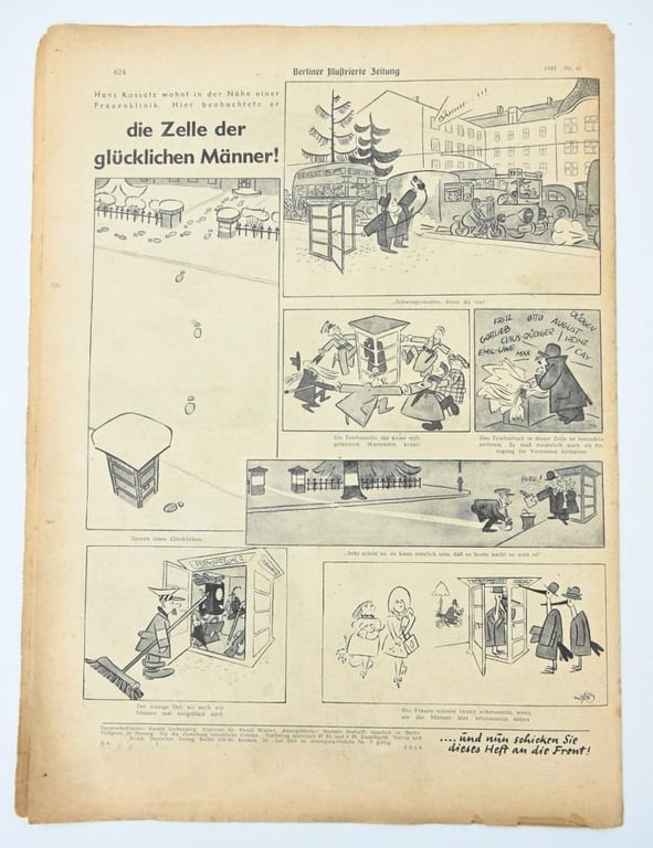 German Berliner Illustrierte Zeitung Newspaper 1942