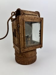 WW2 German Tan Carbide Bunker Lantern with rare...