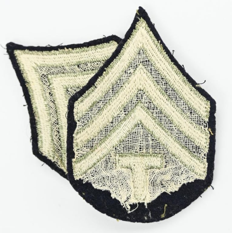 US WW2 Technical Sergeant Chevron Set