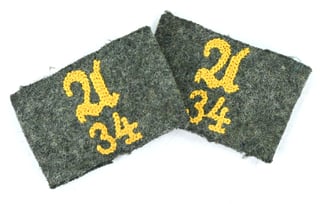 German WH Shoulderboard Slip-ons Aufklärung 'I.R.134'